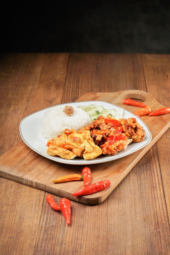 Nasi Ayam Geprek&nbsp;Tahu